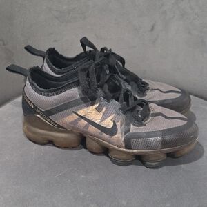 Nike Vapormax Black and Gold Shoes